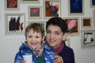 Майка и 3-годишният й син откриха изложба в Горна Оряховица