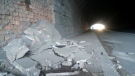 Срути се облицовката на един от тунелите по пътя за Русе