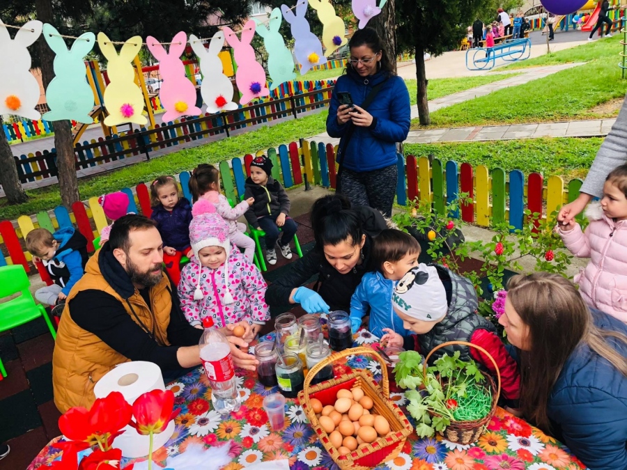 Над 200 яйца боядисаха в ДГ „Елена Грънчарова” на Велики четвъртък