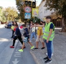Ученици на СУ „Вичо Грънчаров” станаха регулировчици в дните за безопасност на пътя