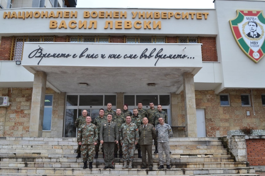 Подофицери от Република Северна Македония бяха на работно посещение в Националния военен университет