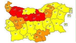 Червен код за опасно силен вятър е обявен за област Велико Търново