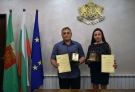 Гергана Пашова и Красимир Александров са Будителите на Горна Оряховица за 2023 г.