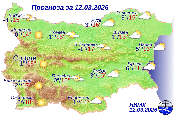 Хубаво ще е времето и днес