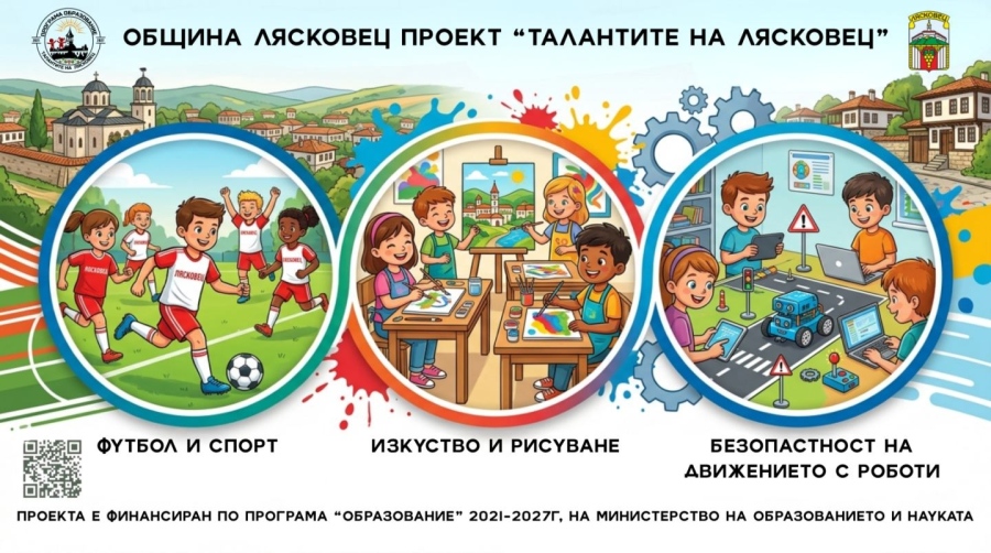 МОН одобри проект на Община Лясковец за подкрепа на детските таланти