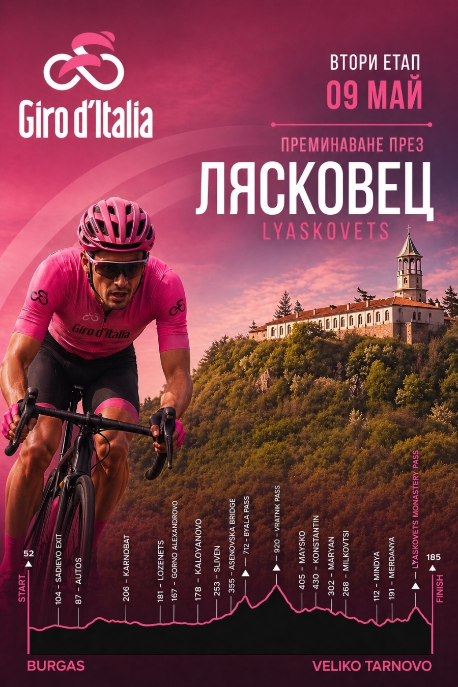 Giro d\'Italia преминава през Лясковска община, въвеждат строги мерки за безопасност