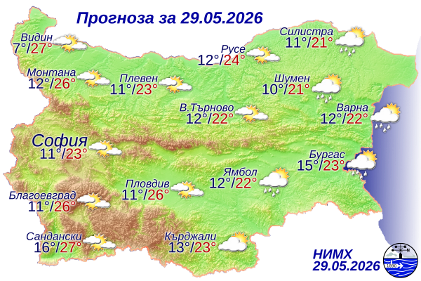 Слънчево, топло и приятно ще е времето днес